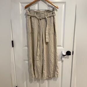 Blanknyc linen blend wide leg pants size m